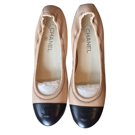 vintage chanel ballerinas|Chanel ballerinas beige.